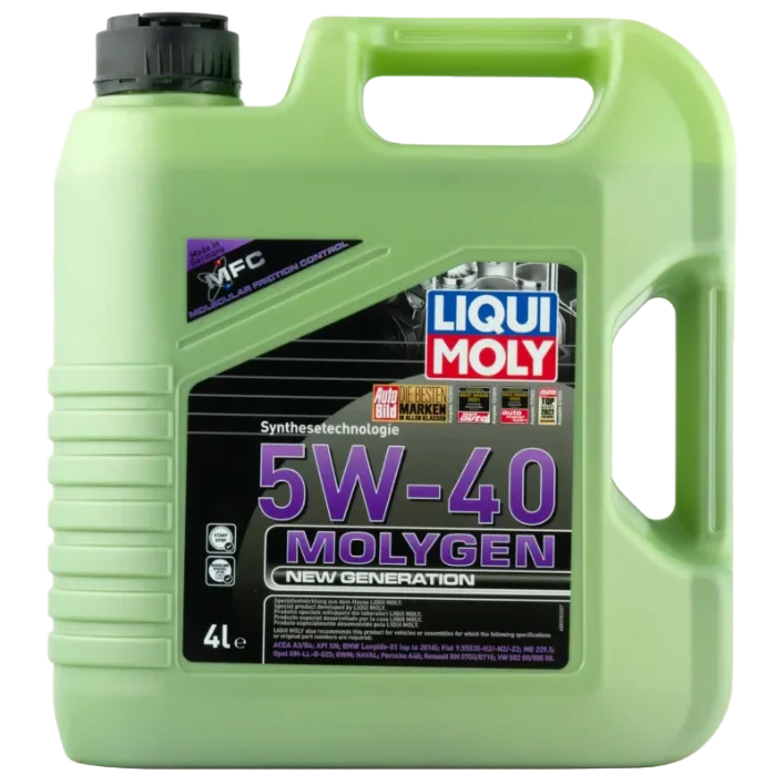Масло моторное HC-синтетическое LiquiMoly Molygen New Generation 5W40 API SN/CF 4л