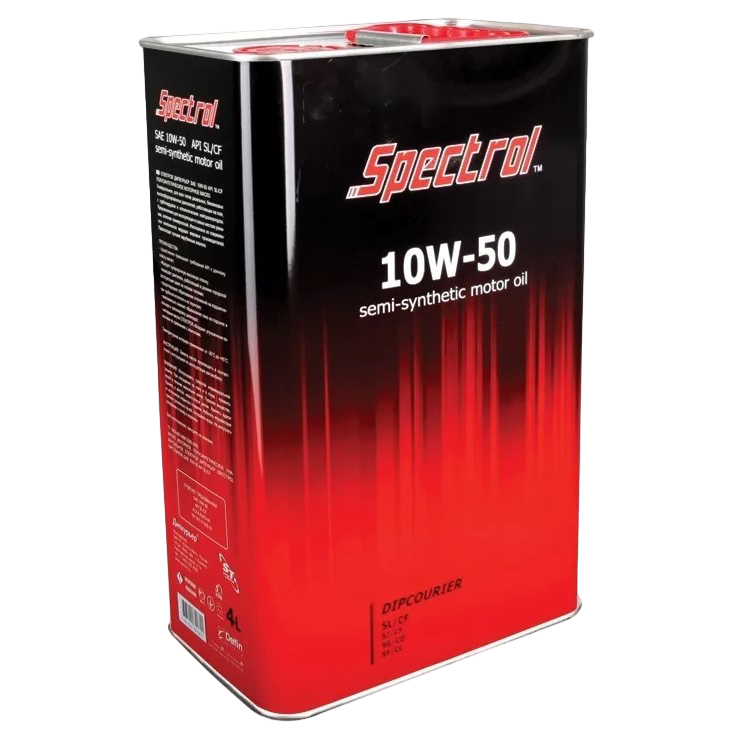 Масло моторное полусинтетическое Спектрол Дипкурьер SAE 10w50 API SJ/CF 4л