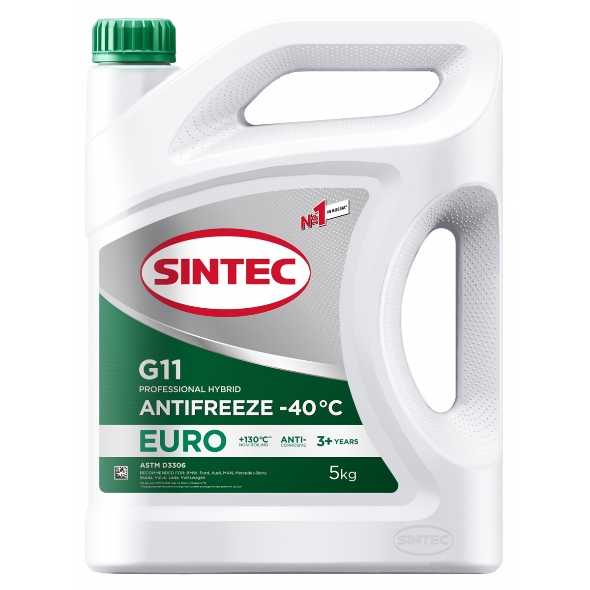 Sintec Aнтифриз Еuro G11 зеленый 5кг