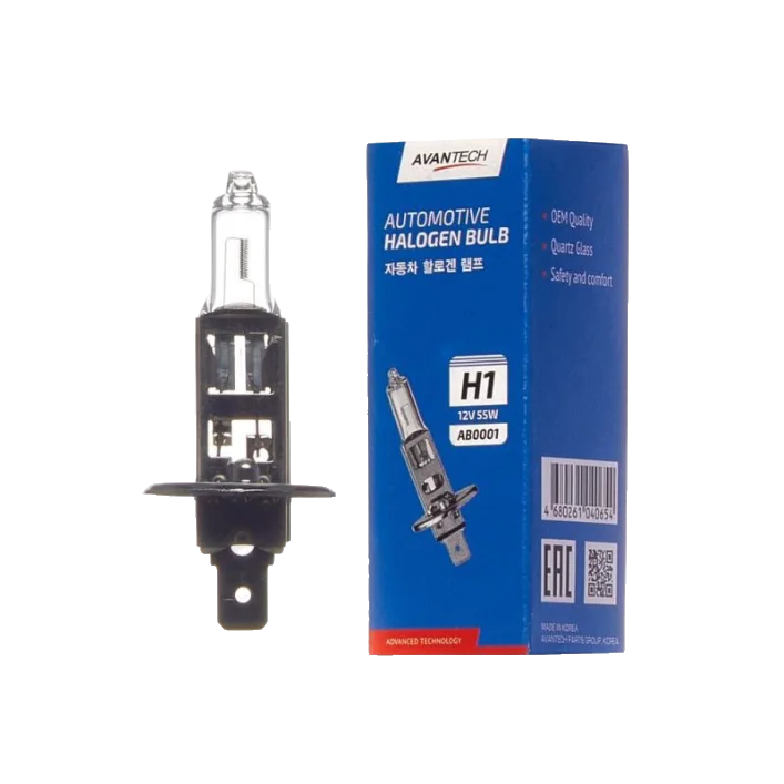 Лампа головного света Avantech AB0001 H1 12V 55W