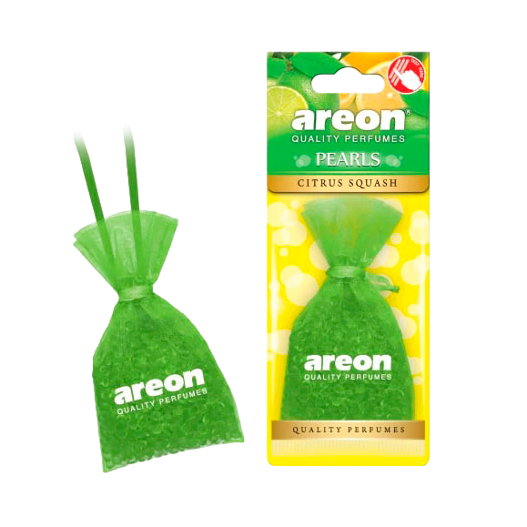 Ароматизатор для автомобиля AREON "PEARLS" Citrus Sguash