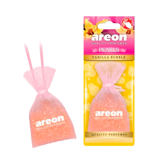 Ароматизатор для автомобиля AREON "PEARLS" VANILLA BUBBLE