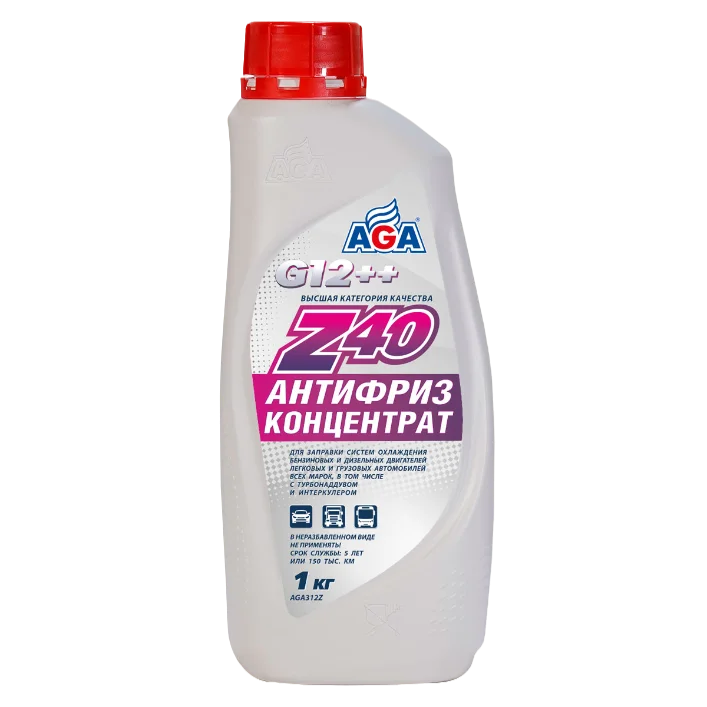Антифриз красный AGA ANTIFREEZE AGA-Z40 CONCENTRATE 1кг