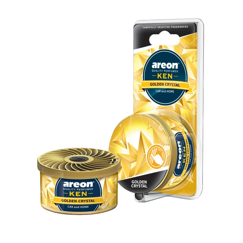 Ароматизатор для автомобиля AREON "KEN BLISTER" GOLDEN CRYSTAL AKB24