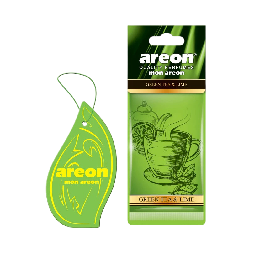 Ароматизатор для автомобиля AREON "MON AREON" GREEN TEA & LIME MA36