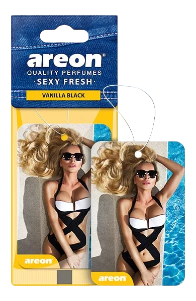 Ароматизатор для автомобиля AREON "SEX DRIVE" (Vanilla Black/черная ваниль) ASF04