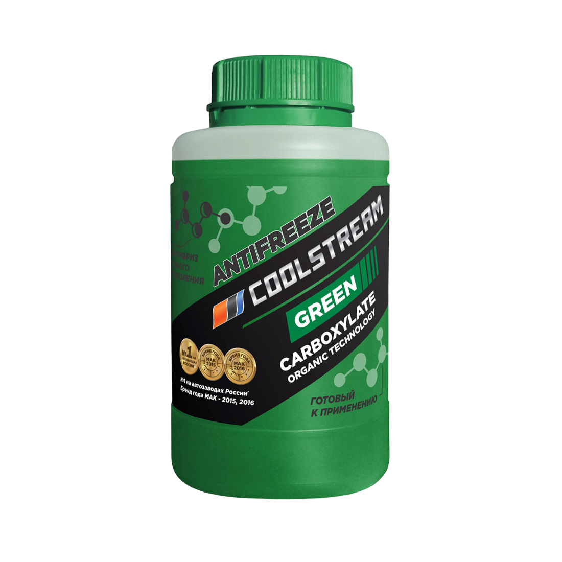Охлаждающая жидкость Антифриз CoolStream Green 0,9кг
