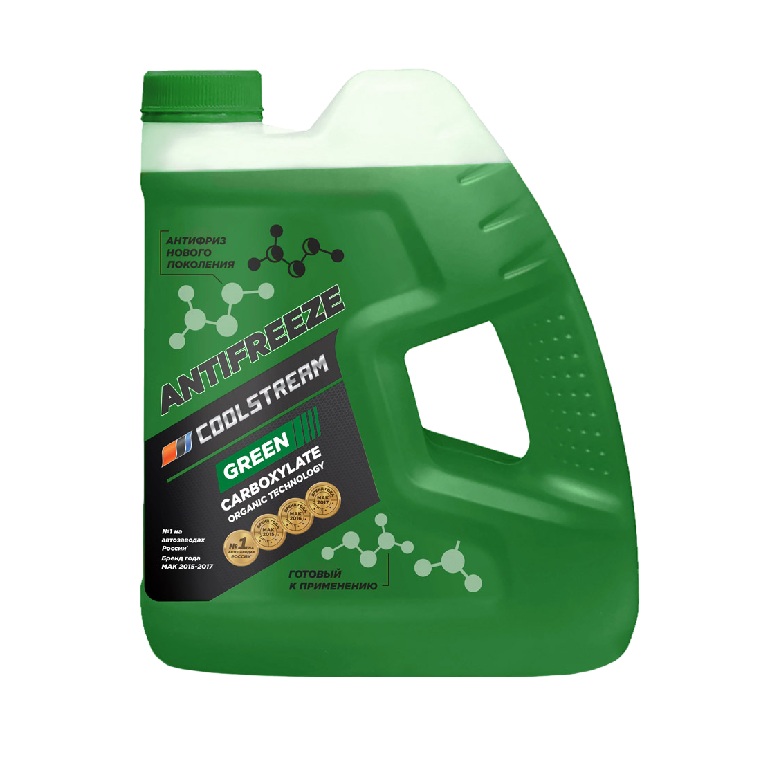 Охлаждающая жидкость Антифриз CoolStream Green 4кг