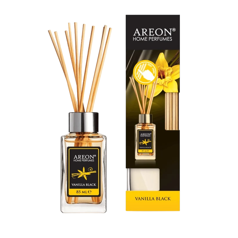 Ароматизатор AREON "HOME STICKS" Lux VANILLA BLACK PS10 85мл