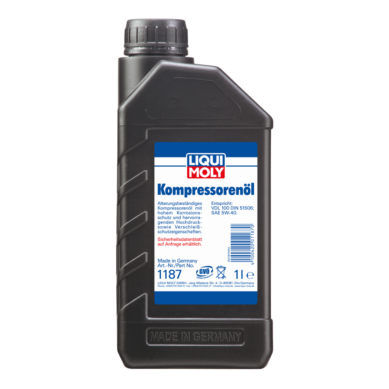 LiquiMoly Kompressorenoil 1 л 1187 — Компрессорное масло
