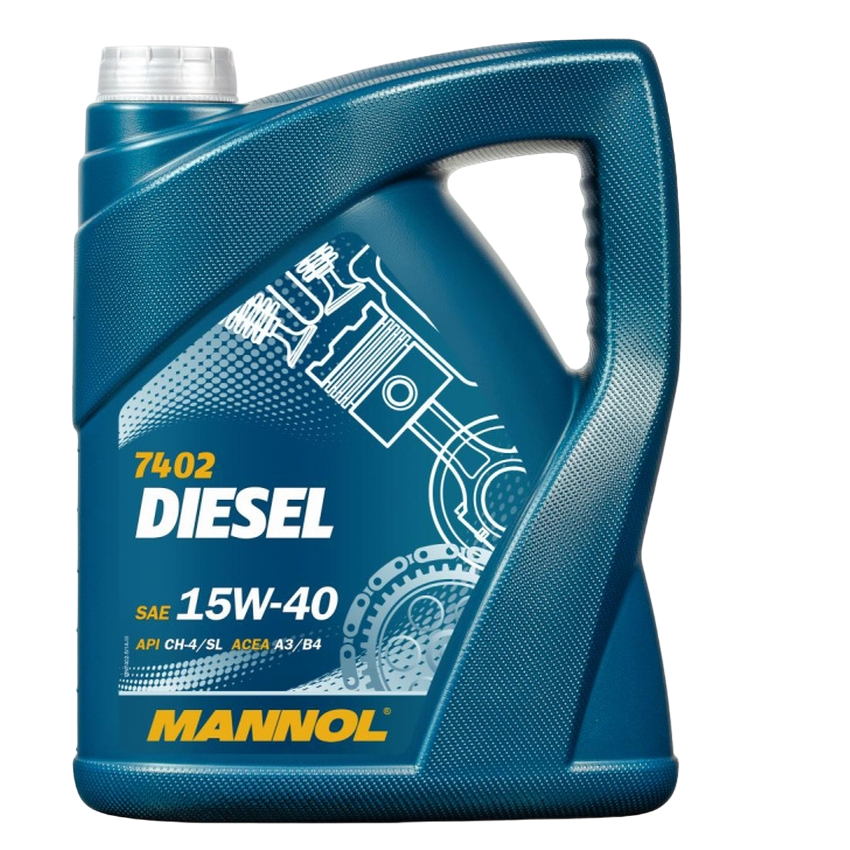 Масло моторное минеральное MANNOL Diesel SAE 15W-40 API CF-4 5л