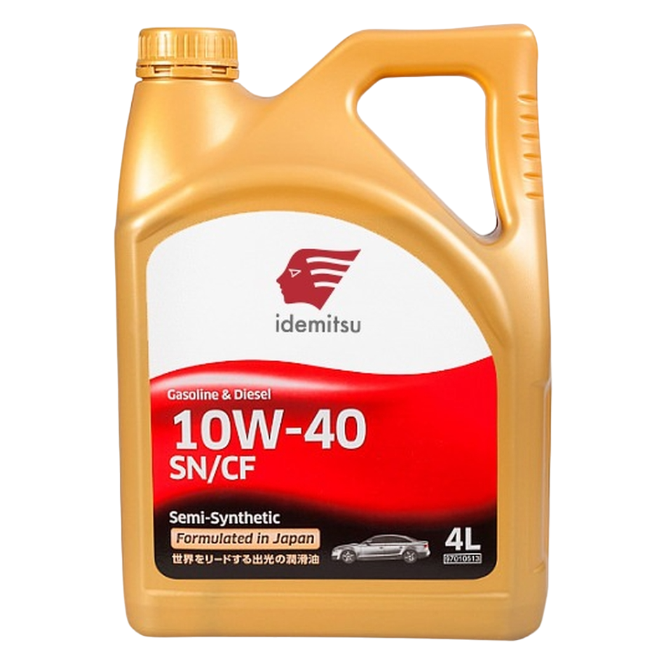 Масло моторное полусинтетическое IDEMITSU SN/CF 10W40 S-S 4л