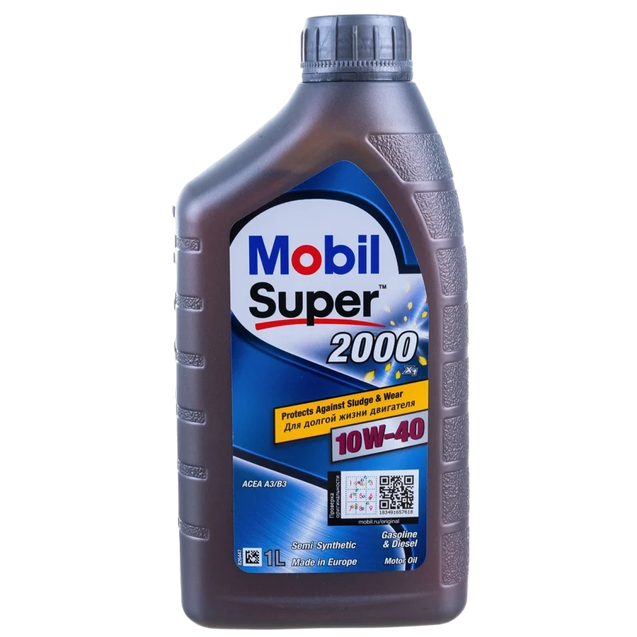 Масло моторное полусинтетическое Mobil Super 2000 X1 10w40 п/с 1л