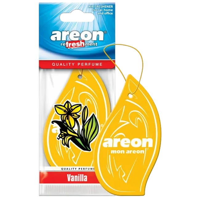 Ароматизатор для авто в виде капли AREON "REFRESHMENT" Vanilla (ваниль) MKS15