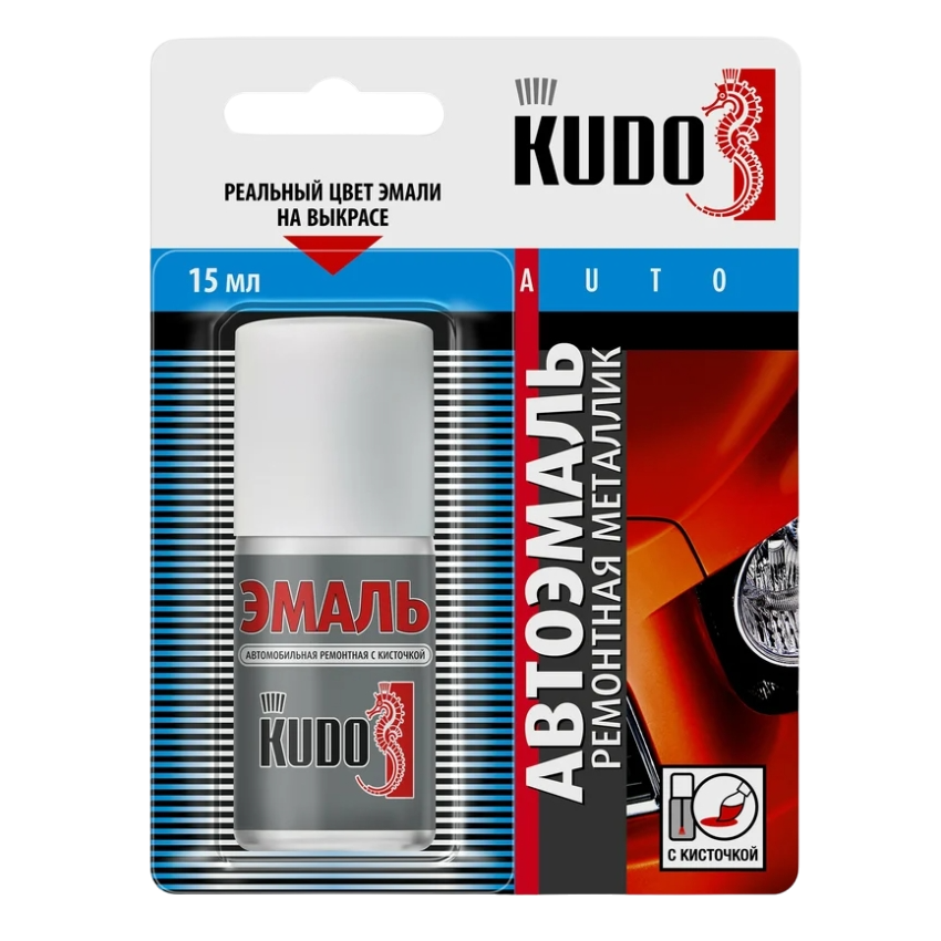 Эмаль автомобильная ремонтная с кисточкой "Айсберг" GM (металлик) 73556 KUDO