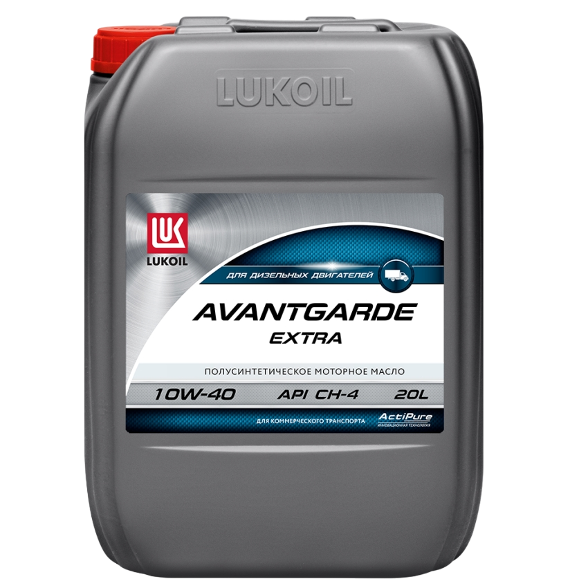 Масло моторное полусинтетическое ЛУКОЙЛ Авангард Экстра SAE 10W40 20л (пласт кан)