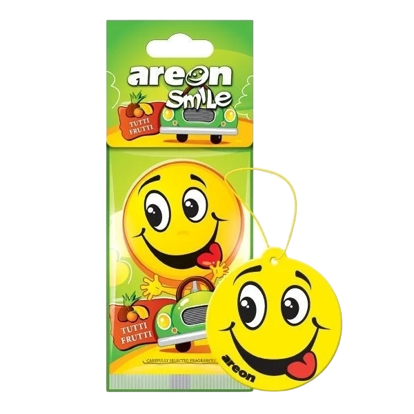 Ароматизатор для автомобиля AREON "SMILE RING" Tutti Frutti (тутти фрутти) ASD14