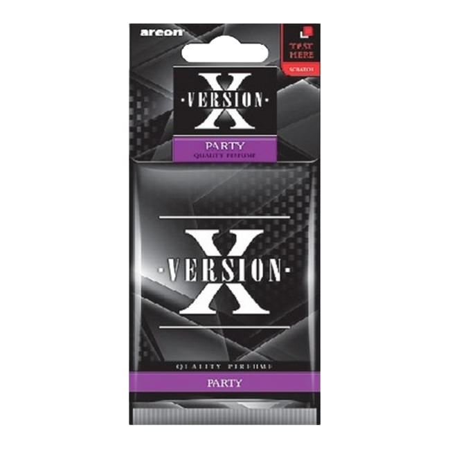 Ароматизатор для авто AREON "REFRESHMENT" X-VER PARTY (вечеринка) AXV01