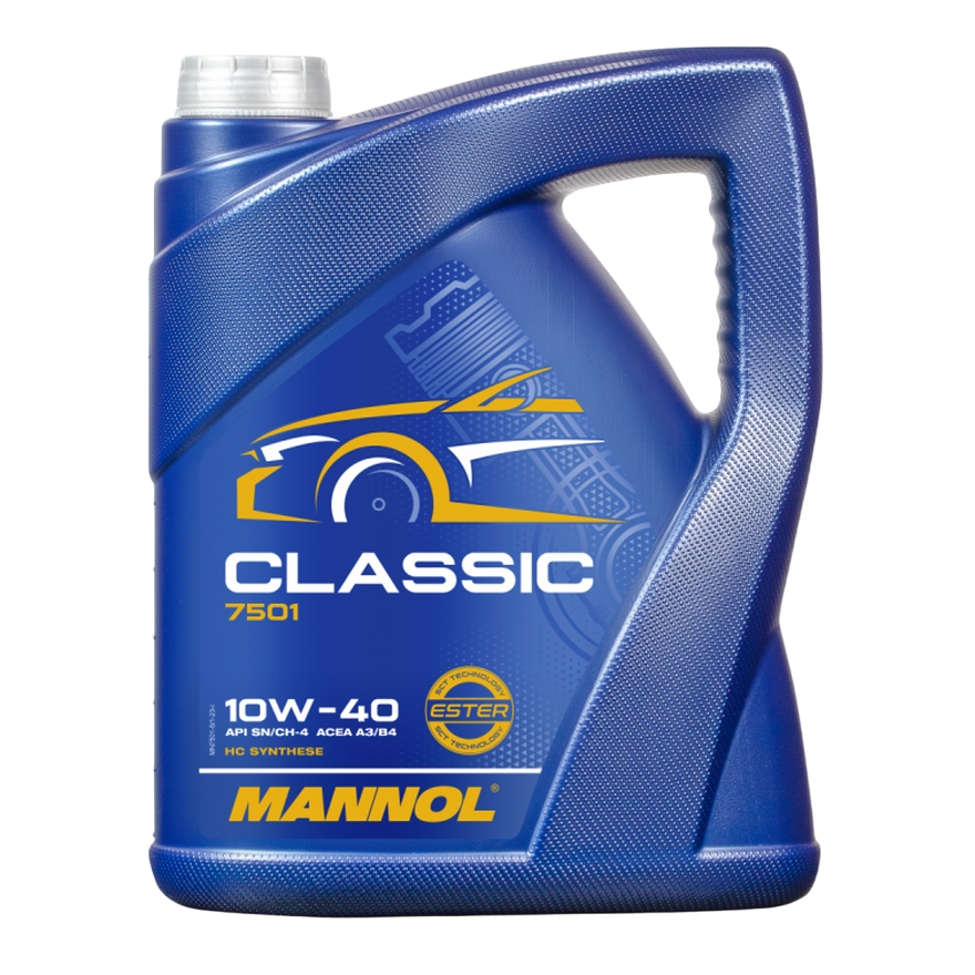 Масло моторное полусинтетическое MANNOL Classic SAE 10W40 API SN/CF 5л