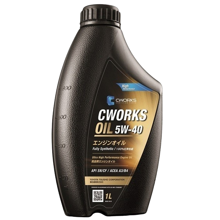 Масло моторное синтетическое CWORKS OIL 5W-40 SN/CF, A3/B4 1л