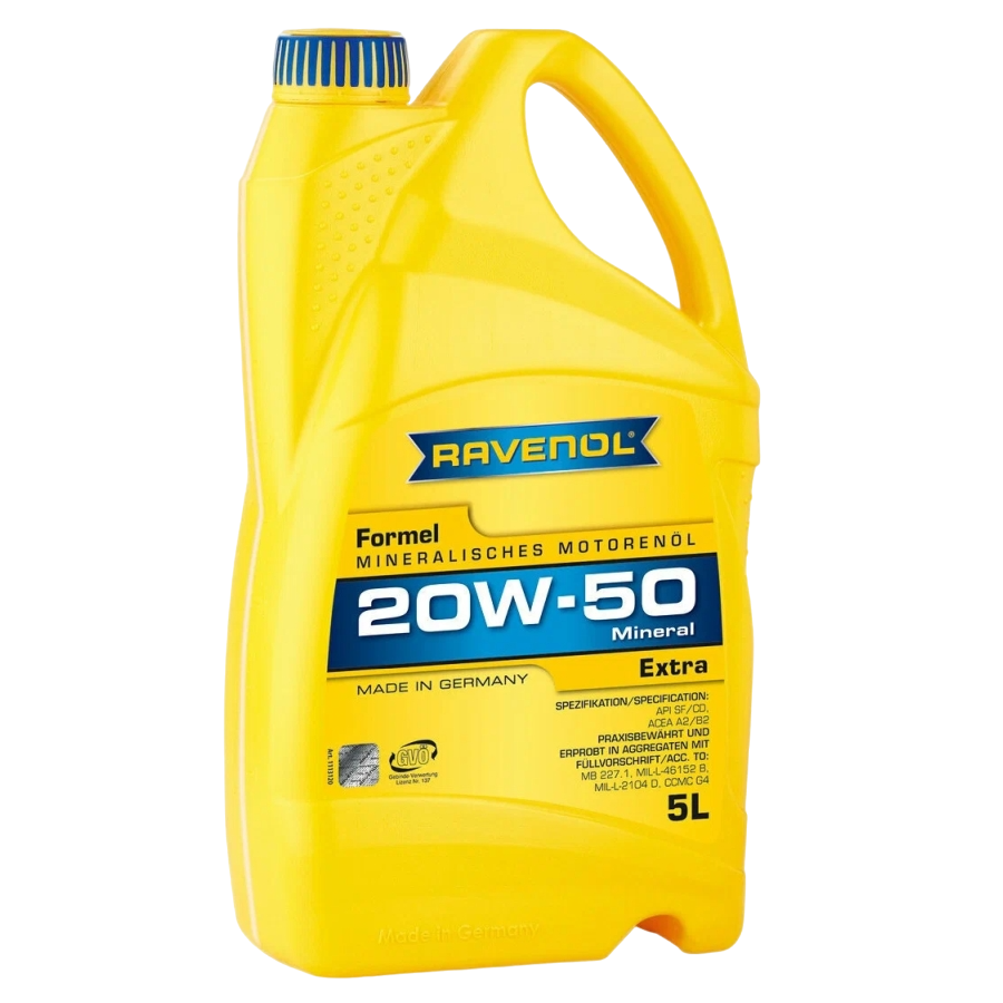 Масло моторное минеральное RAVENOL Formel Extra SAE20w50 API SF/CD 5л