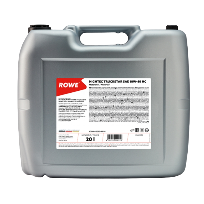 ROWE Hightес Truckstar SAE 10W-40 HC 20л