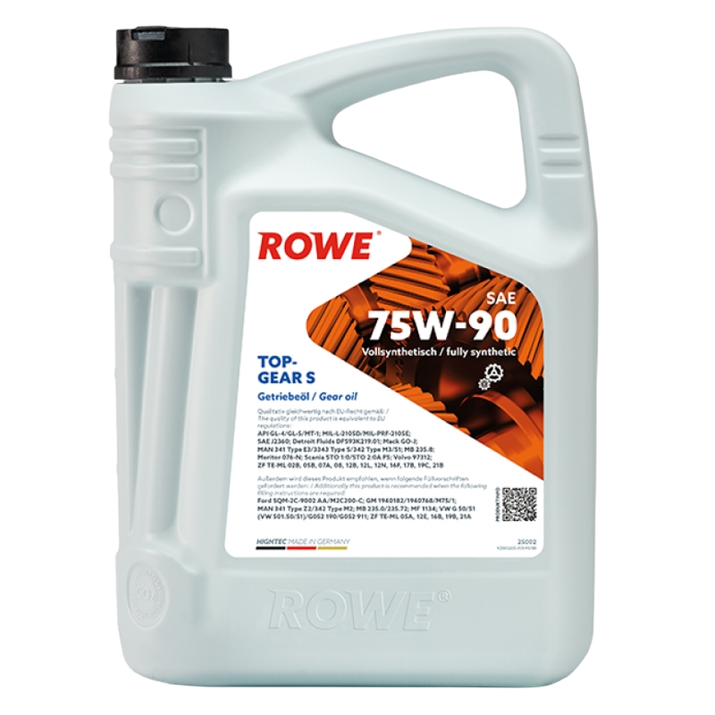 RОWЕ Highteс TopGear SAE 75W-90 S, GL-4/GL-5/MT-1, 5л