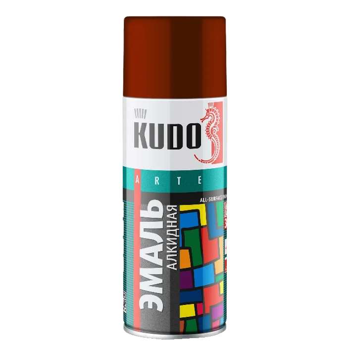Эмаль Универсальная 1024 KUDO красно-коричневая