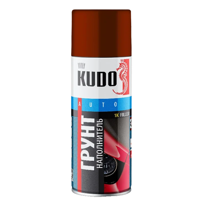 Грунт наполнитель акриловый 2202 KUDO Красно-коричневый