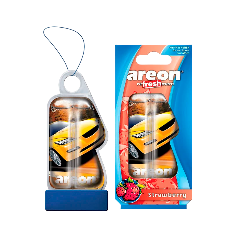 Ароматизатор для автомобиля AREON "REFRESHMENT LIQUID" perfume STRAWBERRY