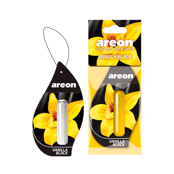 Ароматизатор для автомобиля AREON "LIQUID" Vanilla Black 5мл