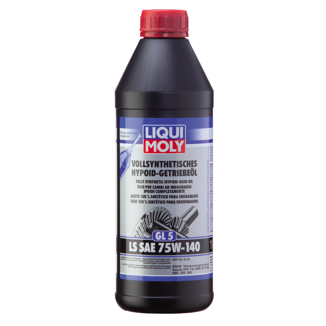LiquiMoly Vollsynthetisches Hypoid-Getriebeoil LS 75W-140 GL-5 1л 4421— Трансмиссионное масло