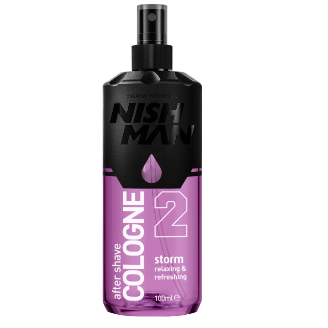 NISHMAN 02 Aftershave Cologne Storm Одеколон после бритья 100мл