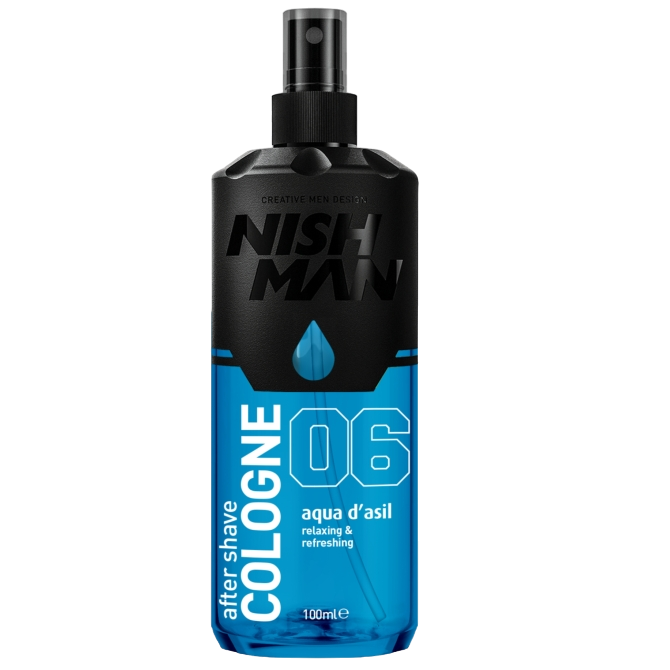 NISHMAN 06 Aftershave Cologne Aqua D’Asil Одеколон после бритья 100мл