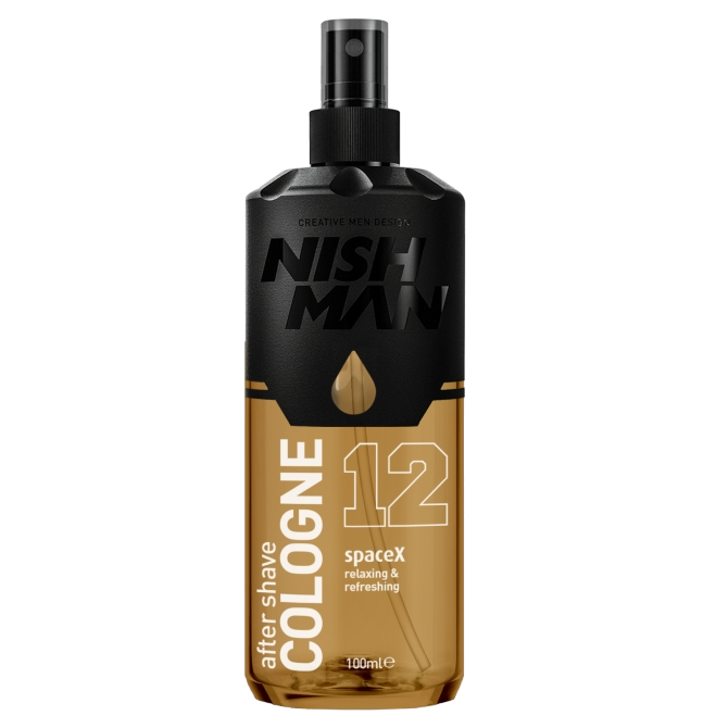 NISHMAN 12 Aftershave Cologne Spunk Одеколон после бритья 100мл