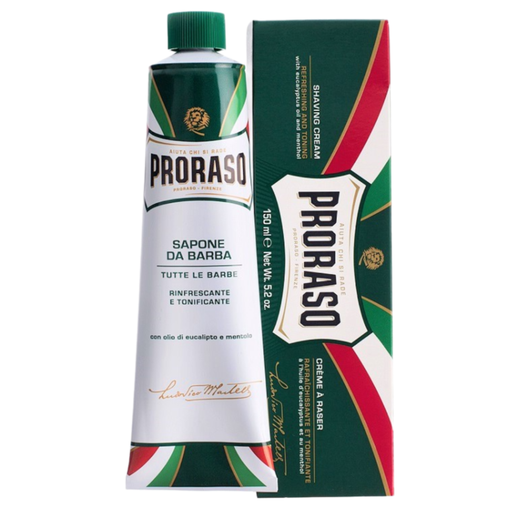 PRORASO Крем для бритья освежающий с маслом эвкалипта и ментолом 150мл