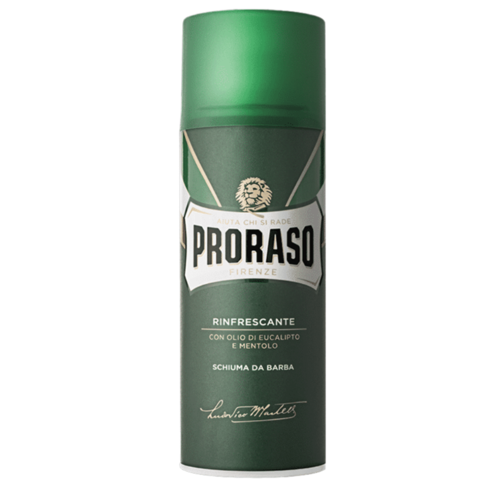 PRORASO Пена для бритья освежающая с маслом эвкалипта и ментолом 50мл