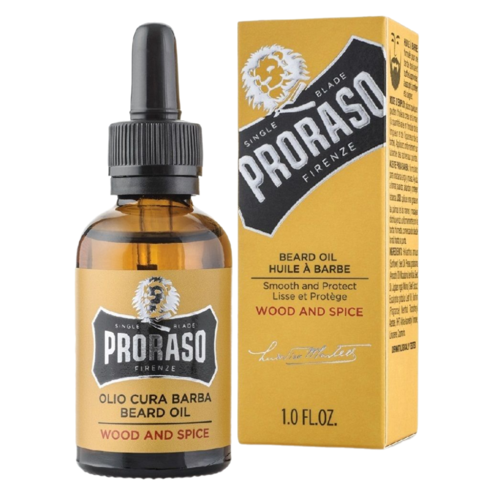 PRORASO Масло для бороды Wood and Spice 30мл