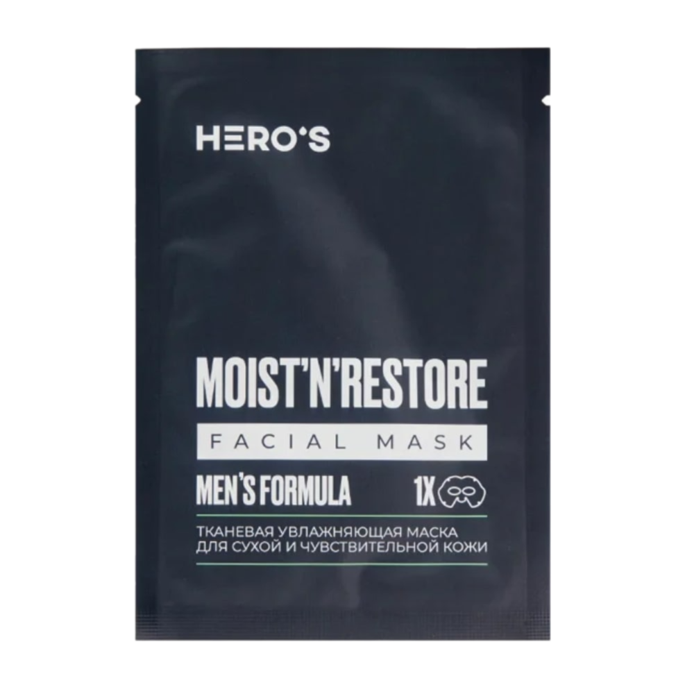 HERO'S Moist'n'Restore тканевая увлажняющая маска