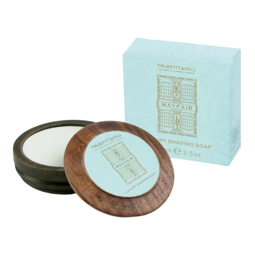 Truefitt&Hill Люкс-мыло для бритья в деревянной чаше Mayfair Luxury Soap In Wooden Bowl 99г
