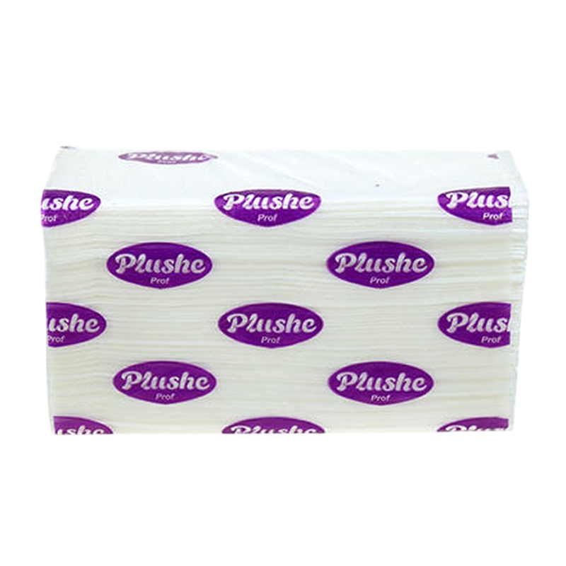 Полотенце Бумажное листовое Plushe Professional V-сложение, 1-слой, 200 листов