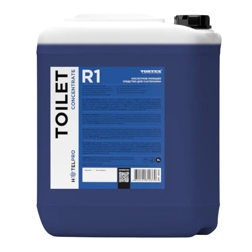 R1 TOILET Кислотное моющее средство для сантехники концентрат Vortex, 5л