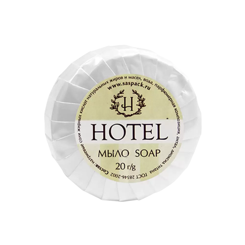 Мыло туалетное гофре-плиссе «HOTEL» 20г