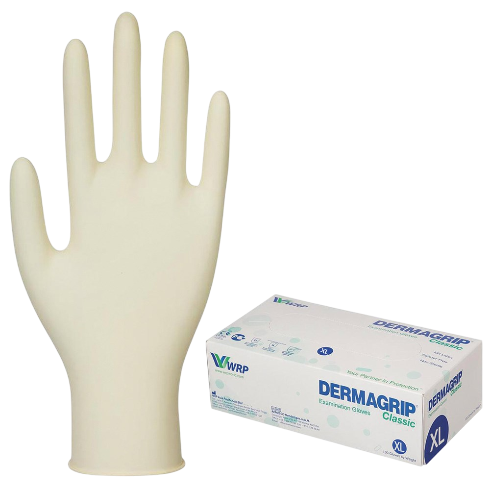 Перчатки латексные DERMAGRIP EXTRA, размер XL