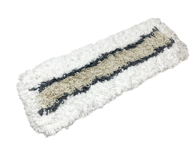 Моп плоский петлевой из микрофибры со вставками из хлопка 40x13см