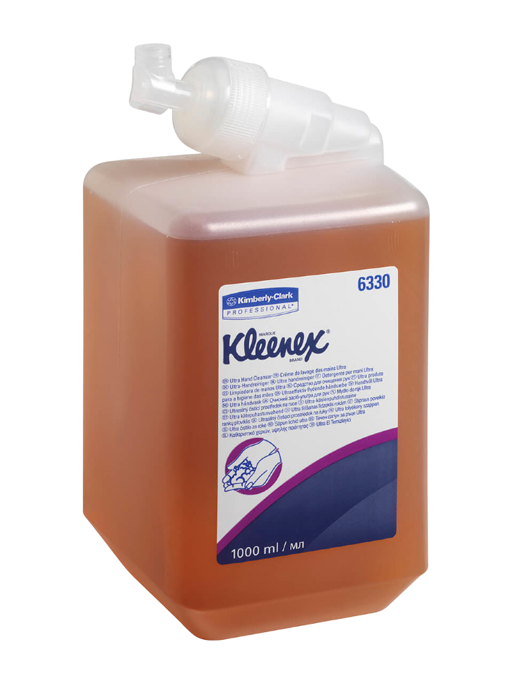Жидкое мыло для рук Kimberly-Clark Professional KLEENEX Ultra, картридж, янтарный, 1л