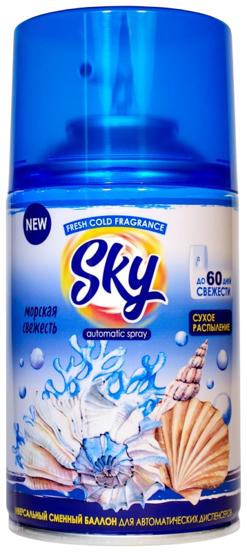 Освежитель воздуха SKY сменный спрей Морская свежесть 250мл