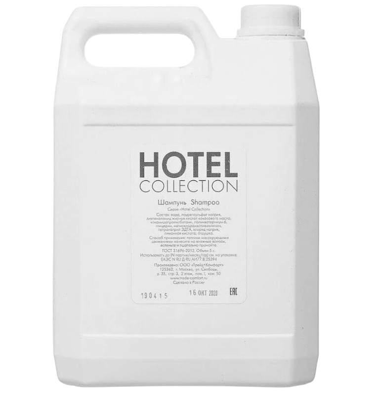 Шампунь прозрачный канистра HOTEL COLLECTION 5л