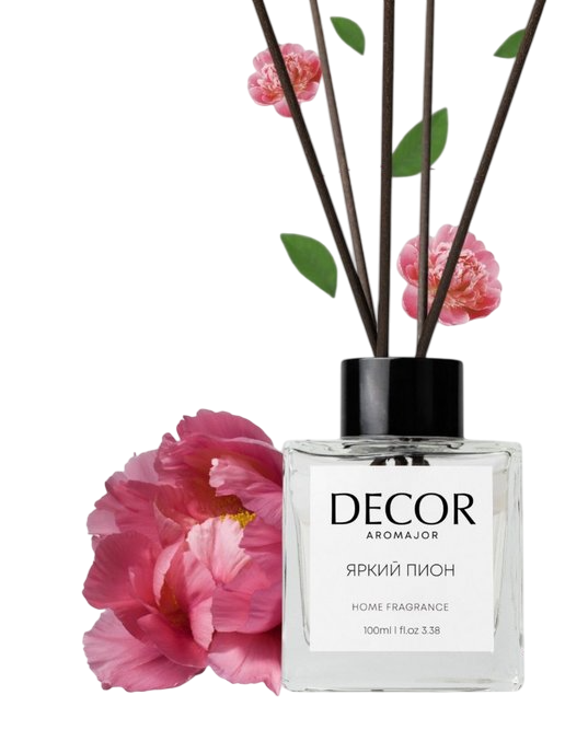 Аромадиффузор DECOR AROMAJOR Яркий пион, 100мл