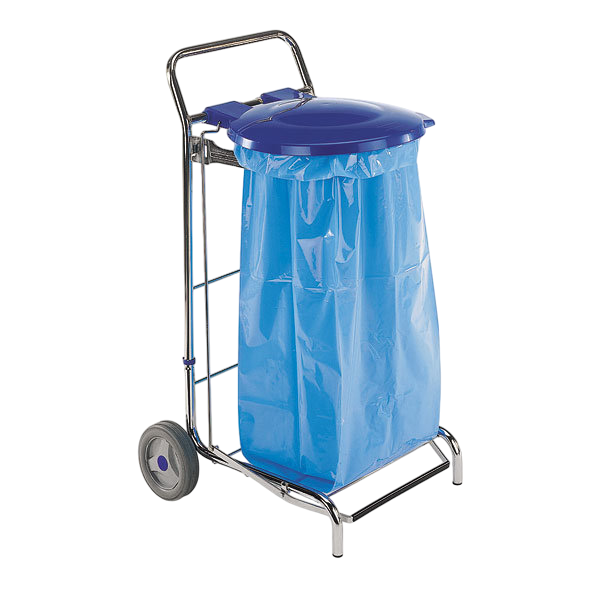 Тележка Dust с крышкой и педалью 120л